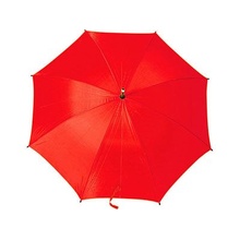 Зонт-трость полуавтоматический с деревянной ручкой, красный Увеличить...