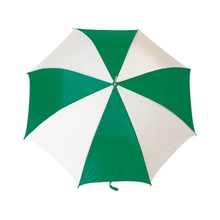 Зонт-трость полуавтоматический, белый с зеленым Увеличить...