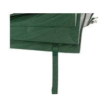 Зонт-трость полуавтоматический с алюминиевой ручкой, зеленый снаружи, серебристый внутри Увеличить...